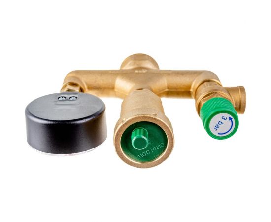 Группа безопасности котла с автоматическим воздухоотводчиком (1"", манометр 4 бар, пред. клапан 3 бар) FAR ВР FA 2115 1 – изображение 3