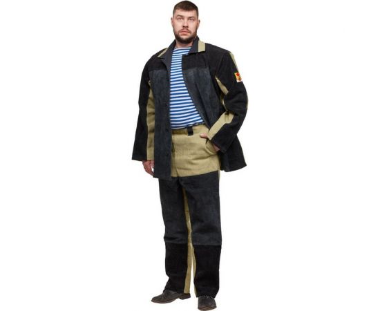Костюм сварщика брезент-спилок КС09 (р. 48-50; рост 170-176) ООО Комус 1021410 – изображение 4