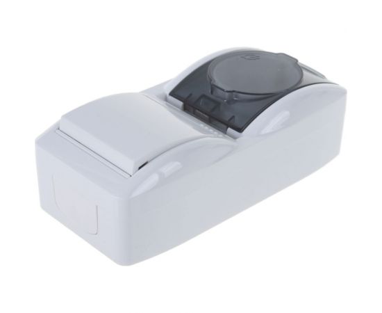 Выключатель и розетка Lezard, NATA, с/з, с крышкой, белый, вертикальный, 710-0200-172 – изображение 4