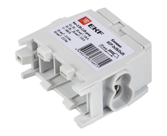 Распределительная клемма EKF КСР с двойным винтом 2x35/2x25 серая PROxima ksr-2.35-2.25-grey – изображение 4