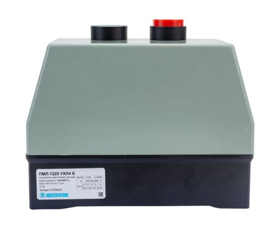 Электромагнитный пускатель Электротехник ПМЛ-1220 УХЛ4 Б, 220В/50Гц, 1з, 10А, нереверсивный, с реле РТЛ-1014-2 7-10А, в корпусе из пластика IP54, с кнопками ПУСК и СТОП ET508535 – изображение 4