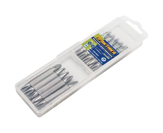 Двусторонняя бита PH2-PH2 Профи (10 шт; 50 мм) ПРАКТИКА 036-803 – изображение 6