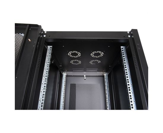 Напольный шкаф DATAREX 19 дюймов 47u 600x800 передняя дверь перфорированная, задняя стенка перфорированная, черный DR-721611 – изображение 7