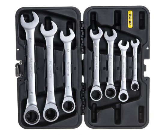 Набор комбинированных трещоточных ключей 7шт BERGER BG BG-7SCRW 