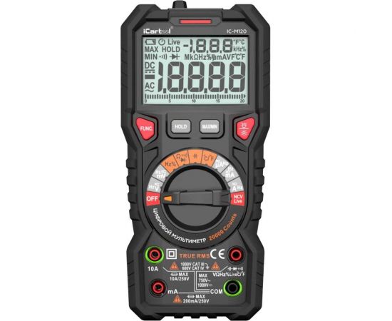 Профессиональный цифровой мультиметр iCarTool IC-M120 