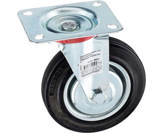 Колесо промышленное поворотное с роликовым подшипником и площадкой без тормоза D160 мм Tech Tech-Krep 148521 