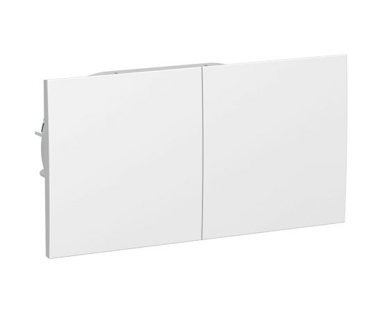 Двойная розетка Schneider Electric AtlasDesign Белый, с заземлением, со шторками с крышкой, 16А SE ATN000128 