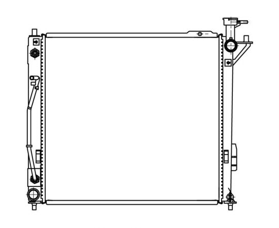Радиатор охлаждения для автомобилей Sorento II /Santa Fe 2.2CRDi AT LUZAR LRc 08123 
