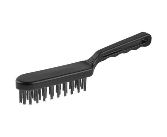 Проволочная щетка Зубр Эксперт стальная большая с пластмассовой ручкой 4 ряда 35011-4_z01 