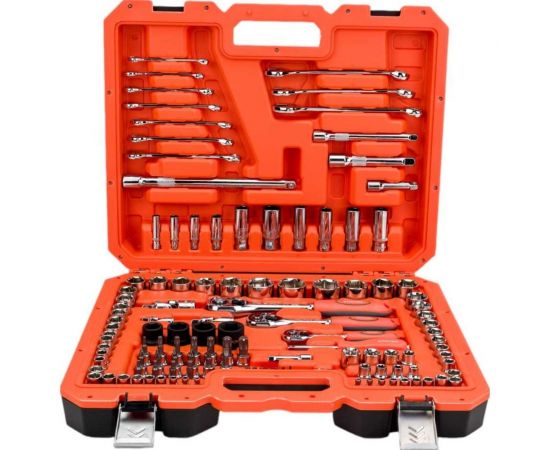 Набор инструментов 1/4 +3/8 +1/2 Кратон TS-22 socket 120 2 28 09 022 