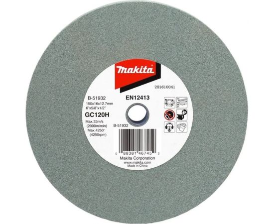 Круг точильный (150x16x12.7 мм; GC120H) Makita B-51932 