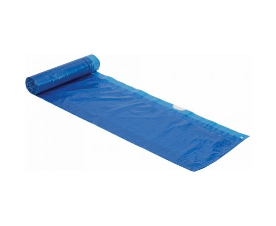 Мешки с завязками в рулоне для мусора 35 л, синие, 30 шт, ПНД, 13 мкм, 48x52 см ЛЮБАША 608095 – изображение 2