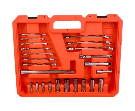 Набор инструментов 1/4 +3/8 +1/2 Кратон TS-22 socket 120 2 28 09 022 – изображение 2