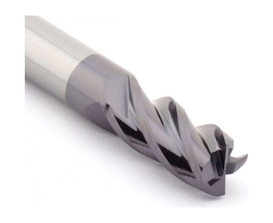 Фреза концевая твердосплавная по металлу 10х22х72 мм, хв-к 10 мм, Z4 CNCINS PMK10.z4.10.22.72.3638.F030 TiAlN – изображение 2