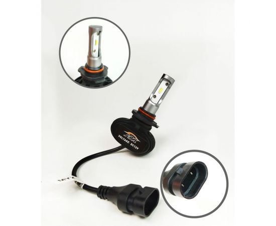 Светодиодные автолампы MYX Light S1 HB4, 12-24 В, 18 Вт, CSP 1860, 6000 К, 2 шт. 0103B4 – изображение 2