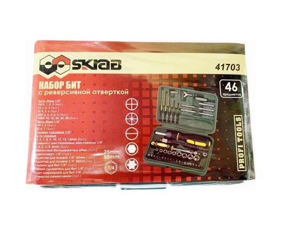Набор инструмента SKRAB 46 предметов 41703 – изображение 2