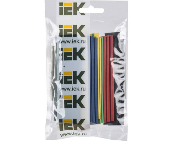 Набор ТТУ IEK нг-ls 12/6мм l=100мм 7 цветов 21шт/упак UDR10-012-006-021-S – изображение 2