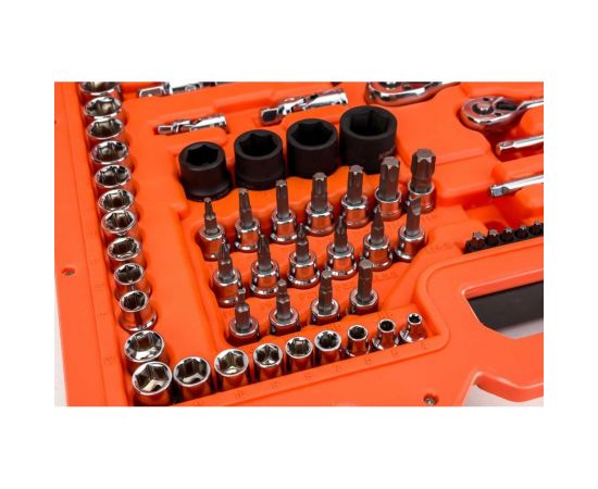 Набор инструментов 1/4 +3/8 +1/2 Кратон TS-22 socket 120 2 28 09 022 – изображение 3