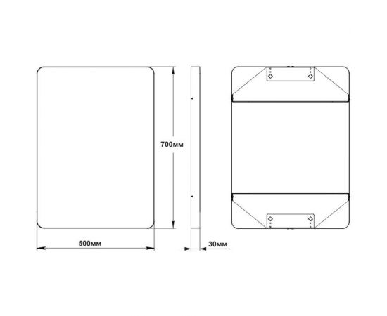 Зеркало МАРТ DIVA прямоугольное 50x70 1466038 – изображение 3