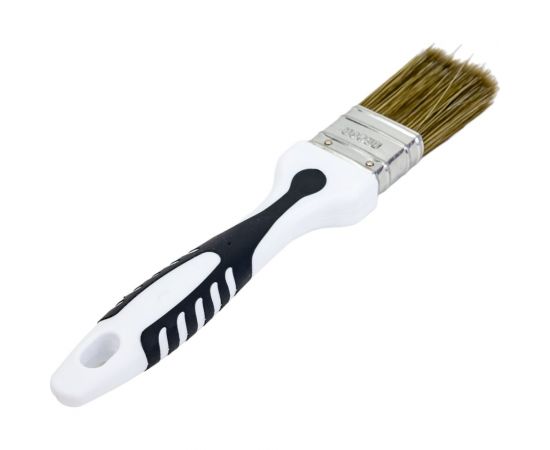 Кисть DECOR Black White для лака 35x15мм, темная щетина, 2К ручка 830-035 11607887 – изображение 3