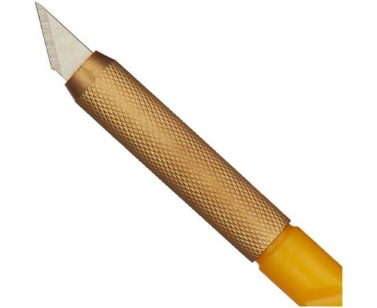 Канцелярский нож-скальпель Attache Selection с перовым лезвием, цвет желтый 280455 – изображение 3