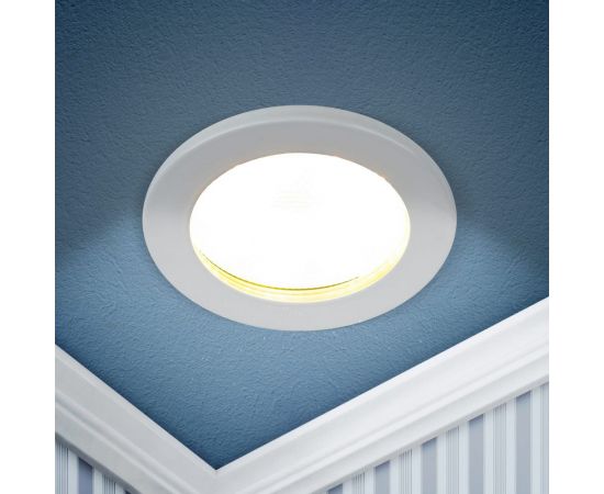 Влагозащищенный встраиваемый светильник ЭРА KL95 WH GX53, IP44, белый Б0055809 – изображение 3