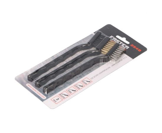 Набор мини-щеток FASTER TOOLS 3 штуки 2548 – изображение 4