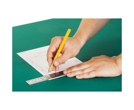 Канцелярский нож-скальпель Attache Selection с перовым лезвием, цвет желтый 280455 – изображение 7