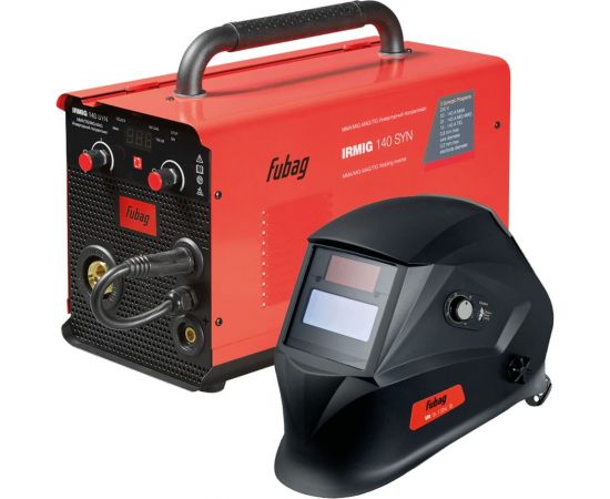 Сварочный полуавтомат FUBAG IRMIG 140 syn с горелкой 150а в комплекте + набор из 3 предметов: маска+краги сварщика+проволока 41399_vset – изображение 7