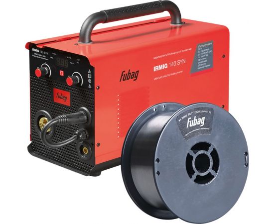 Сварочный полуавтомат FUBAG IRMIG 140 syn с горелкой 150а в комплекте + набор из 3 предметов: маска+краги сварщика+проволока 41399_vset – изображение 9