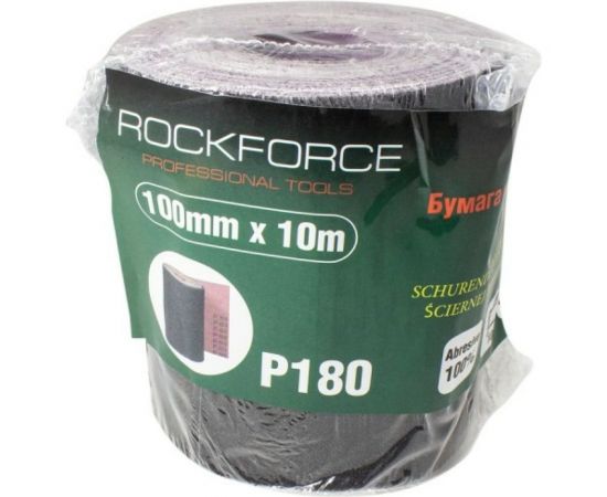 Бумага наждачная на тканевой основе в рулоне 100 мм, 10 м, P180 Rockforce RF-FB4180C 