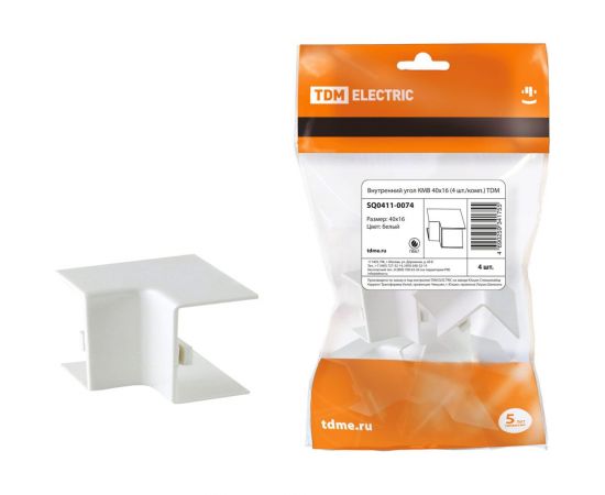 Внутренний угол TDM КМВ 40x16 (4 шт./комп.) SQ0411-0074 