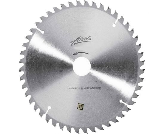 Диск пильный (190 мм; 48T; 30 мм) для алюминия и пластика профи АТАКА 8077760 
