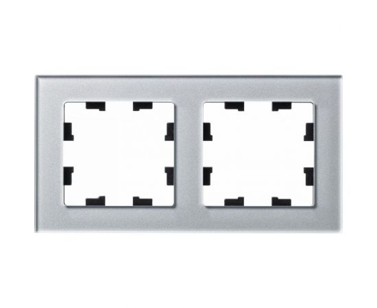 2-местная рамка Schneider Electric AtlasDesign NATURE стекло алюминий ATN320302 