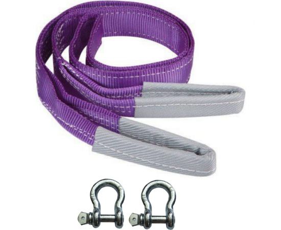 Буксировочный текстильный трос ООО КанТраст 6 т, 6 м, скоба-скоба tbt66000ss 