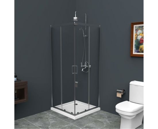Душевой уголок BelBagno UNO-195-A-2-80-C-Cr – изображение 2