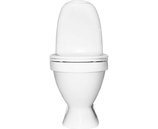 Унитаз-компакт Sanita Виктория эконом белый, сидение Уклад полипропилен без микролифта VICSACC01090111 00011364 – изображение 2
