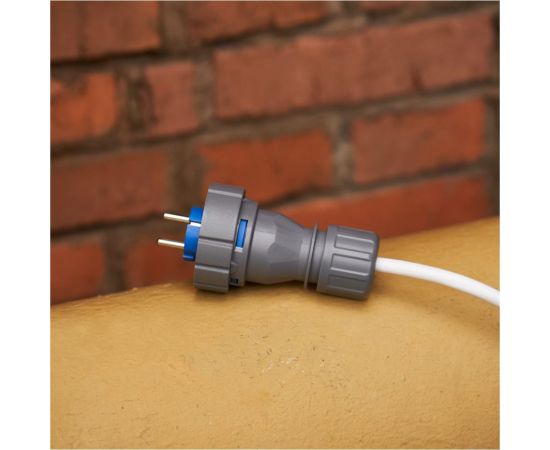 Прямая влагозащищенная вилка 2P+РE REXANT, 16 А, IP68 111-013 – изображение 2