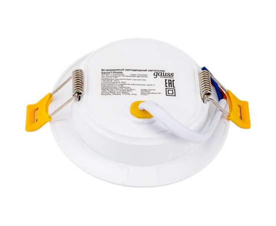 Светильник Gauss Elementary Downlight круг 5W 430lm 4000K IP20 95?38 монтаж белый LED 9100420205 – изображение 2