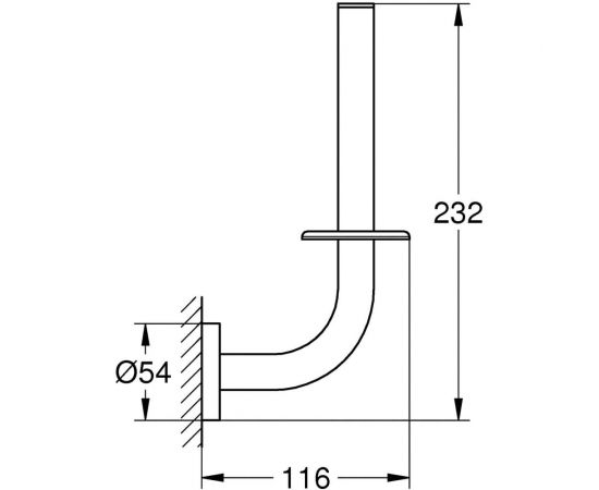 Держатель запас??ого рулона бумаги GROHE Essentials 40385001 – изображение 2