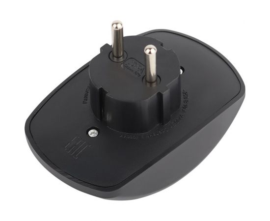 Электрический разветвитель ЭРА SPx-2-B на 2 розетки, без заземления, 10А, черный Б0059720 – изображение 3