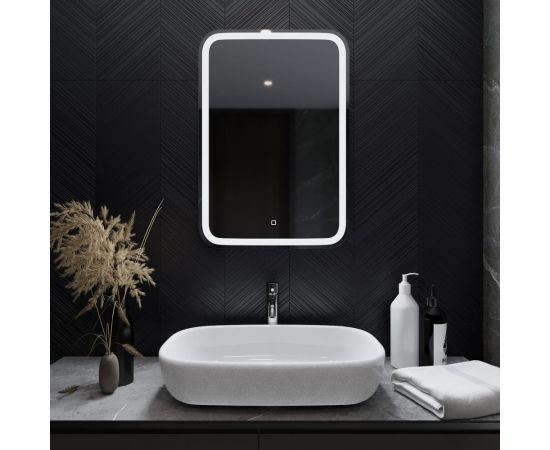 Зеркало MIXLINE ""Мальта"" 550х800 сенсорный выключатель, светодиодная подсветка 533672 – изображение 3