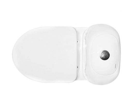 Унитаз-компакт Sanita Виктория эконом белый, сидение Уклад полипропилен без микролифта VICSACC01090111 00011364 – изображение 4