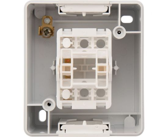 Накладной одноклавишный выключатель KRANZ IP54 белый KR-78-0834 – изображение 5