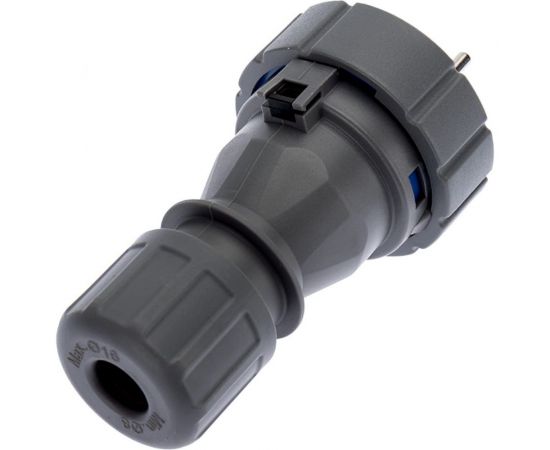 Прямая влагозащищенная вилка 2P+РE REXANT, 16 А, IP68 111-013 – изображение 5