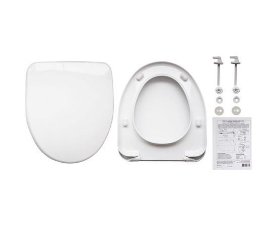 Унитаз-компакт Sanita Виктория эконом белый, сидение Уклад полипропилен без микролифта VICSACC01090111 00011364 – изображение 5