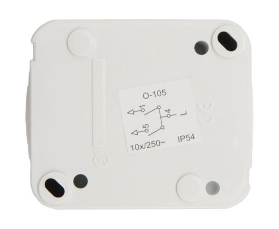 Двухклавишный накладной выключатель KRANZ IP54 белый KR-78-0602 – изображение 8