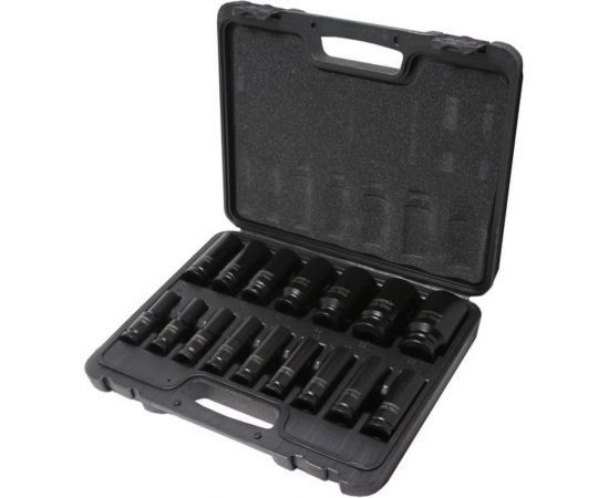 Набор головок ударных глубоких 6-гранных (16 шт; 1/2"") Forsage F-4167-5MPB 