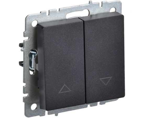 Выключатель IEK Brite жалюзи 10а вс10-1-5-брч черный BR-V15-0-10-K02 