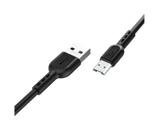 Кабель USB 2.0 Hoco X33, AM/MicroBm, черный, 1м, 4А 6931474709141 